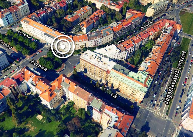 Mapa umístění klubovny